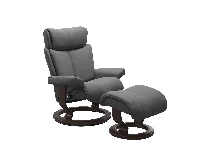 Stressless Magic (M) Classic Chair with Footstool 