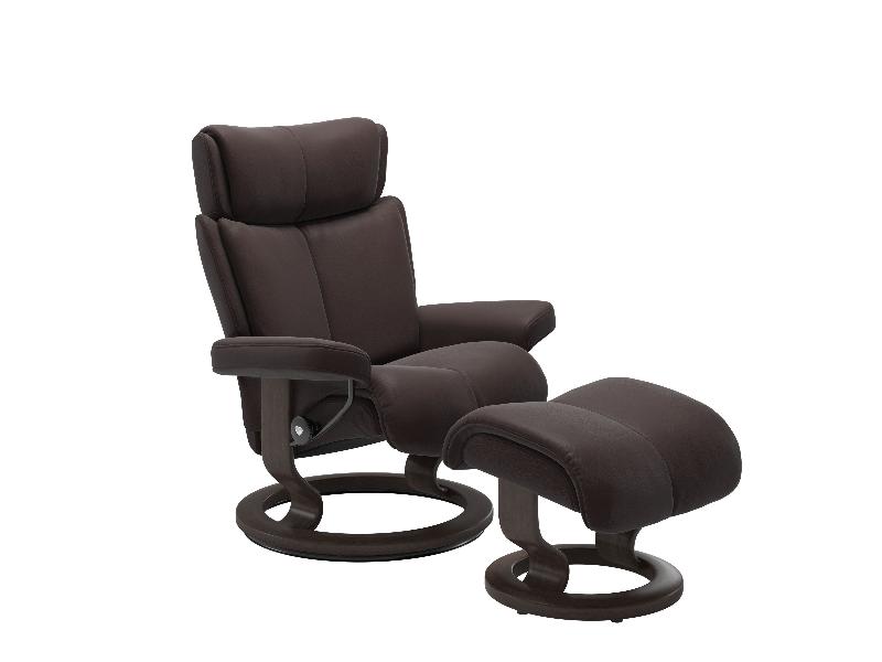 Stressless Magic (M) Classic Chair with Footstool 