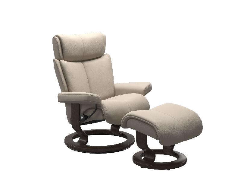 Stressless Magic (M) Classic Chair with Footstool 