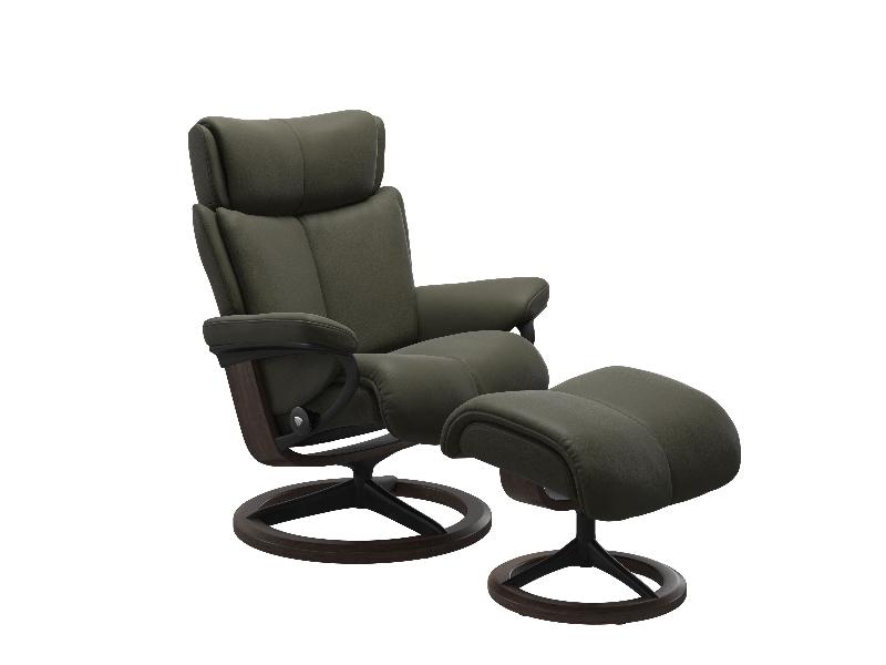 Stressless Magic (M) Signature Chair with Footstool 
