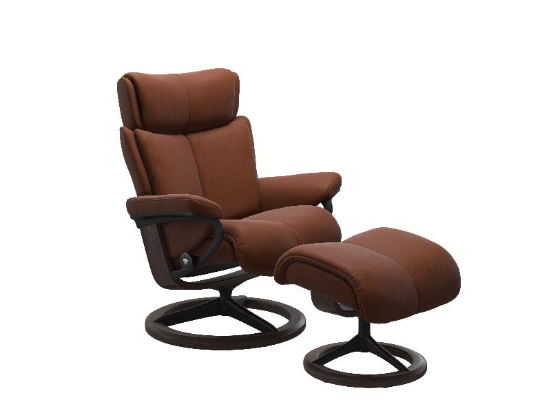 Stressless Magic (M) Signature Chair with Footstool 