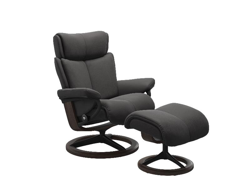 Stressless Magic (M) Signature Chair with Footstool 