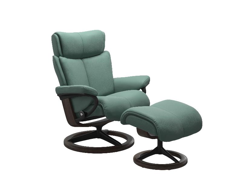 Stressless Magic (M) Signature Chair with Footstool 