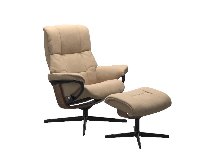Stressless Mayfair (M) Cross Chair with Ottoman 