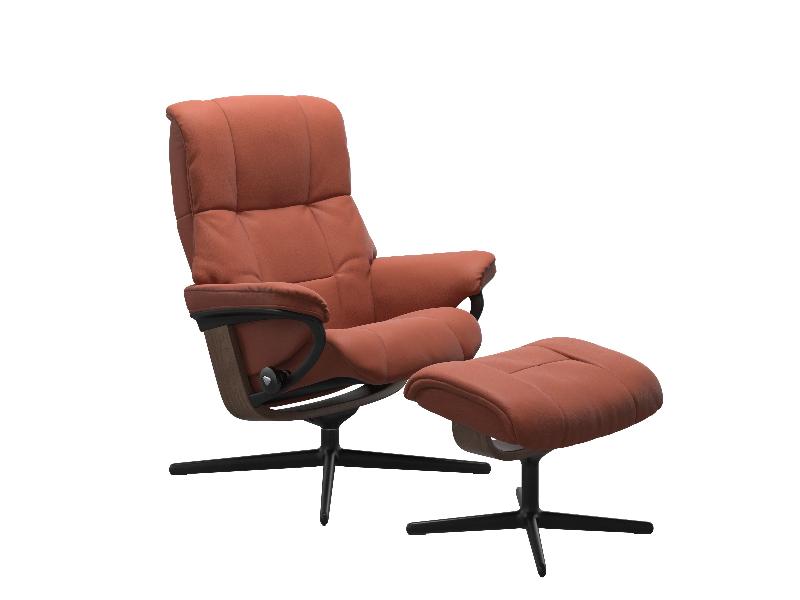 Stressless Mayfair (M) Cross Chair with Ottoman 