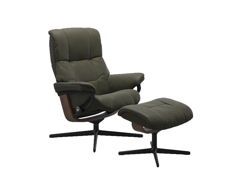 Stressless Mayfair (M) Cross Chair with Ottoman 