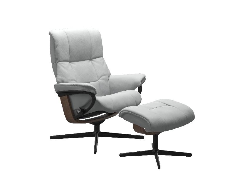 Stressless Mayfair (M) Cross Chair with Ottoman 