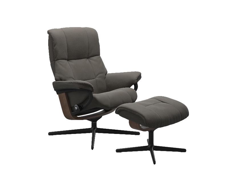 Stressless Mayfair (M) Cross Chair with Ottoman 