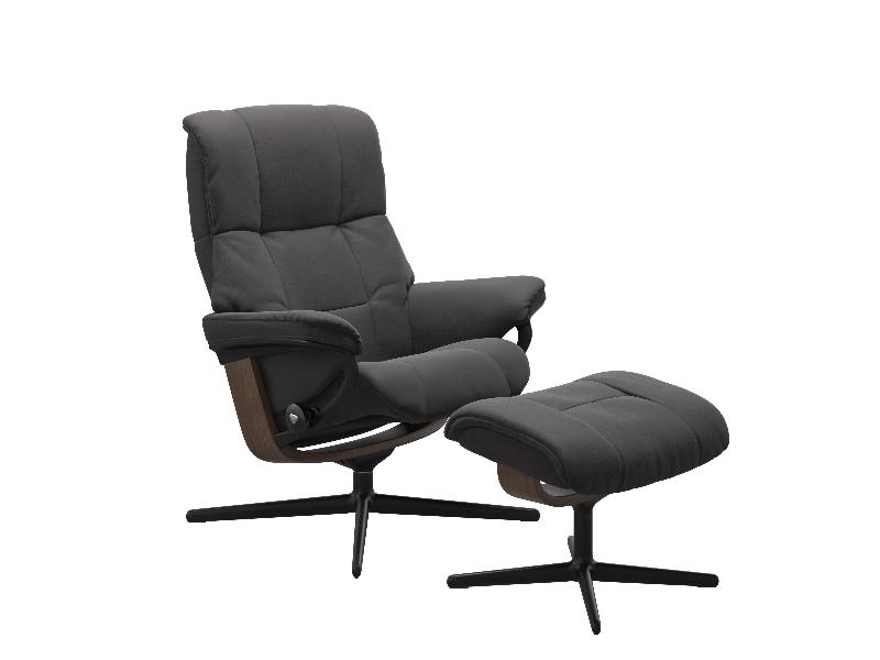 Stressless Mayfair (M) Cross Chair with Ottoman 