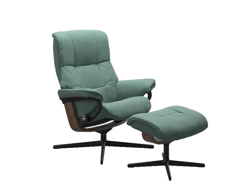 Stressless Mayfair (M) Cross Chair with Ottoman 