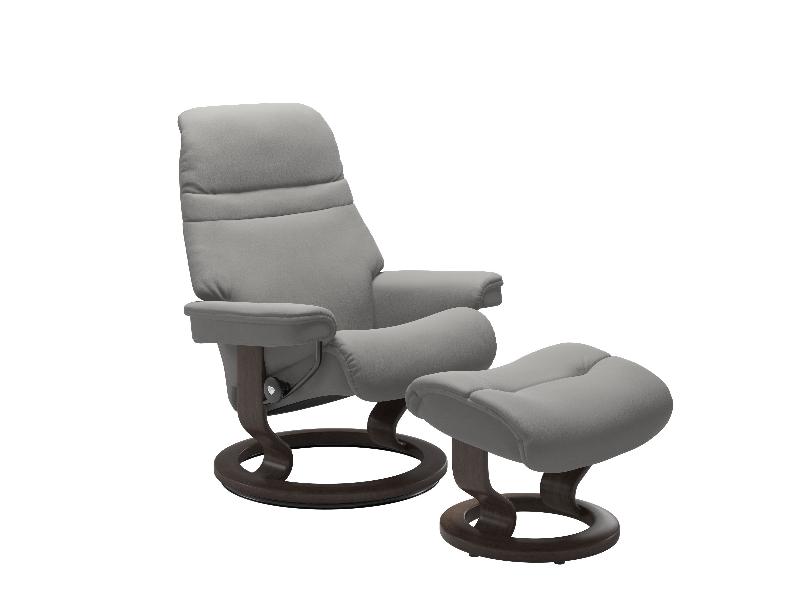 Stressless Sunrise (M) Classic Chair with Footstool 