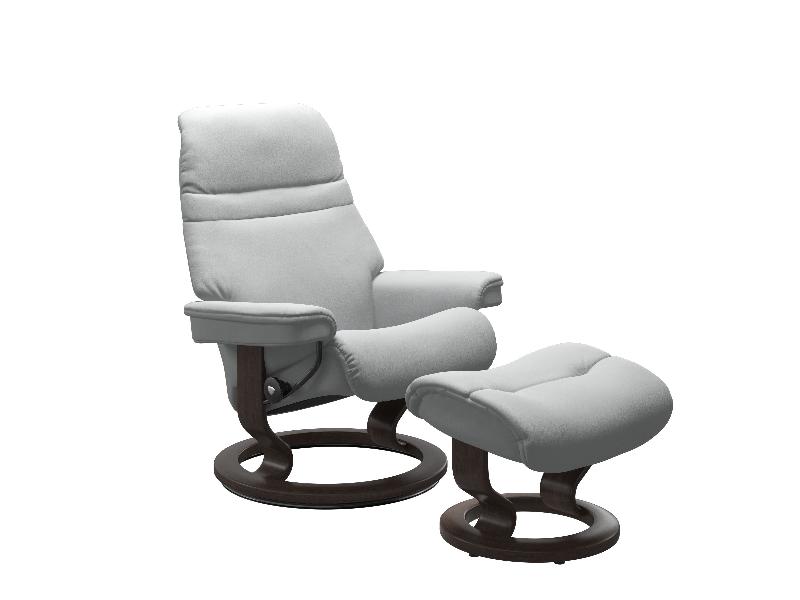 Stressless Sunrise (M) Classic Chair with Footstool 