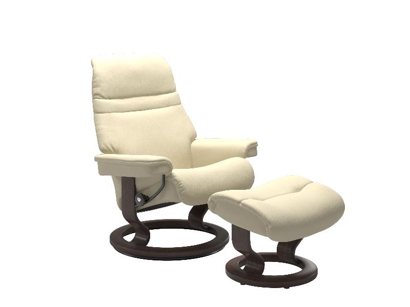 Stressless Sunrise (M) Classic Chair with Footstool 