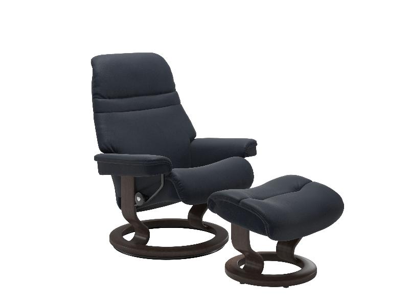 Stressless Sunrise (M) Classic Chair with Footstool 