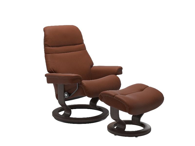 Stressless Sunrise (M) Classic Chair with Footstool 