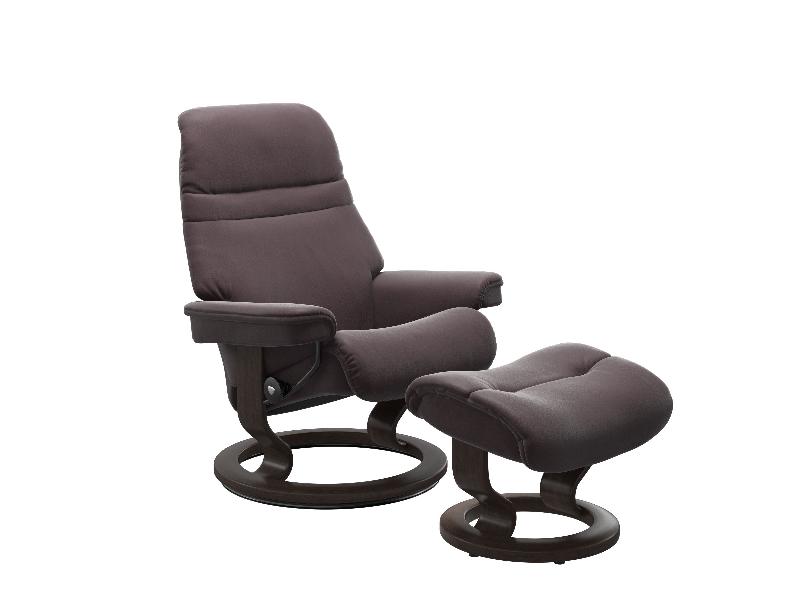 Stressless Sunrise (M) Classic Chair with Footstool 