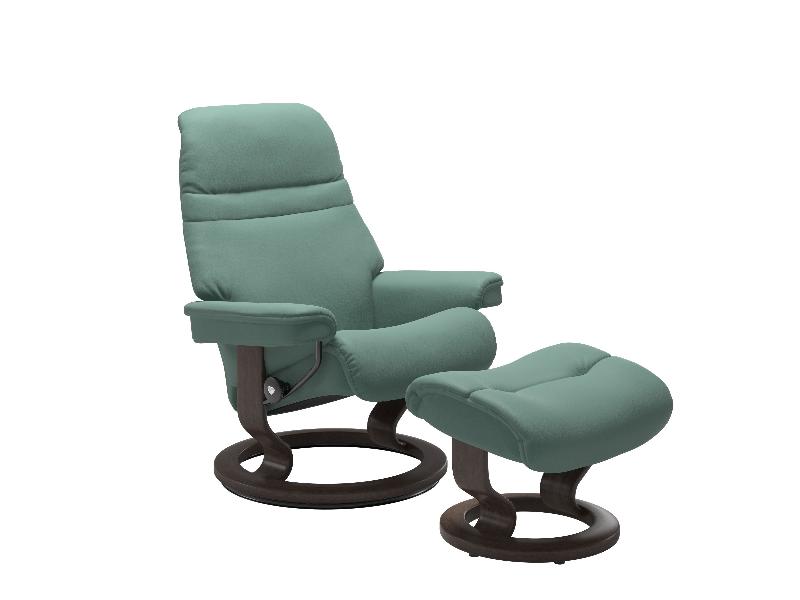 Stressless Sunrise (M) Classic Chair with Footstool 