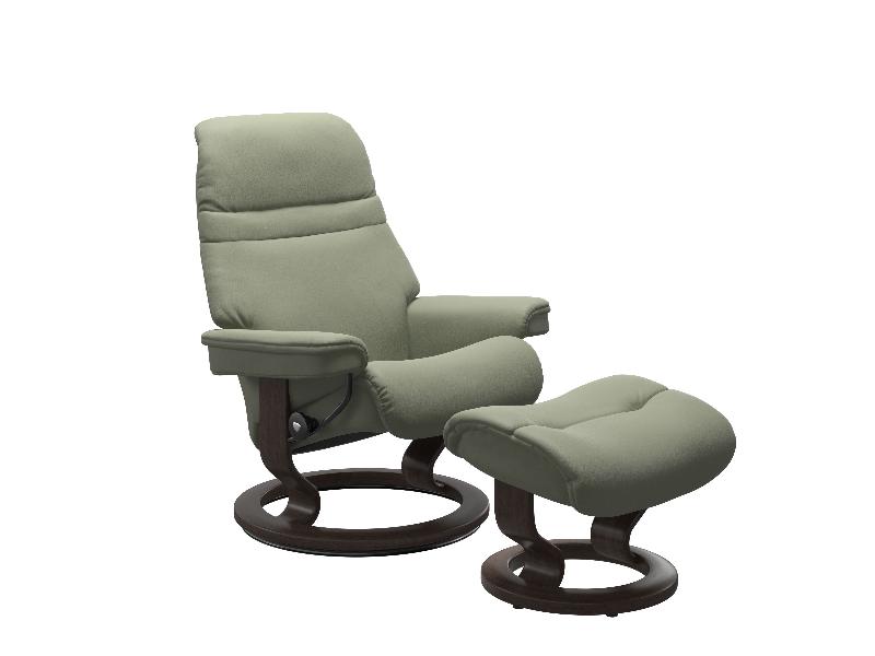 Stressless Sunrise (M) Classic Chair with Footstool 