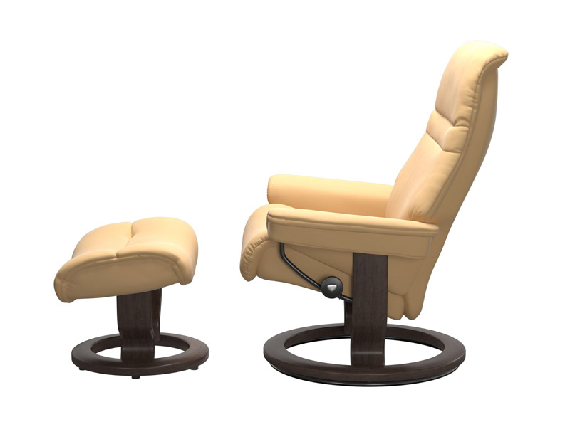 Stressless Sunrise (M) Classic Chair with Footstool 