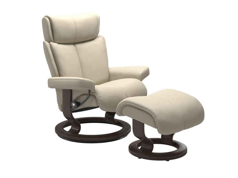Stressless Magic (M) Classic Chair with Footstool 