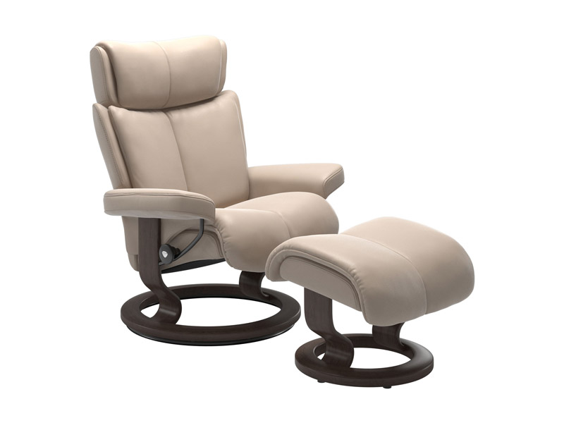 Stressless Magic (M) Classic Chair with Footstool 