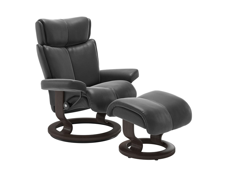 Stressless Magic (M) Classic Chair with Footstool 