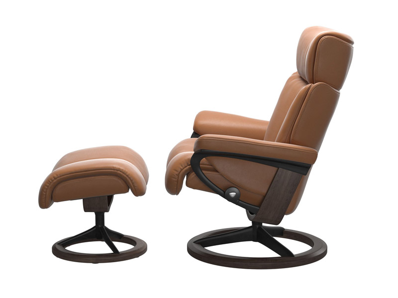 Stressless Magic (M) Signature Chair with Footstool 
