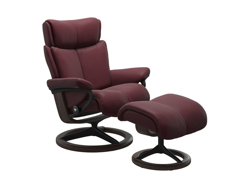 Stressless Magic (M) Signature Chair with Footstool 