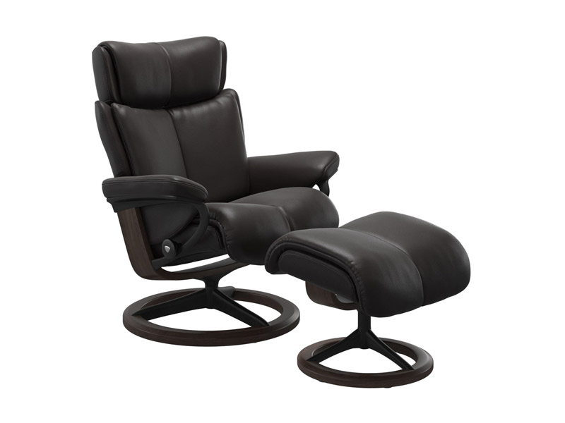 Stressless Magic (M) Signature Chair with Footstool 