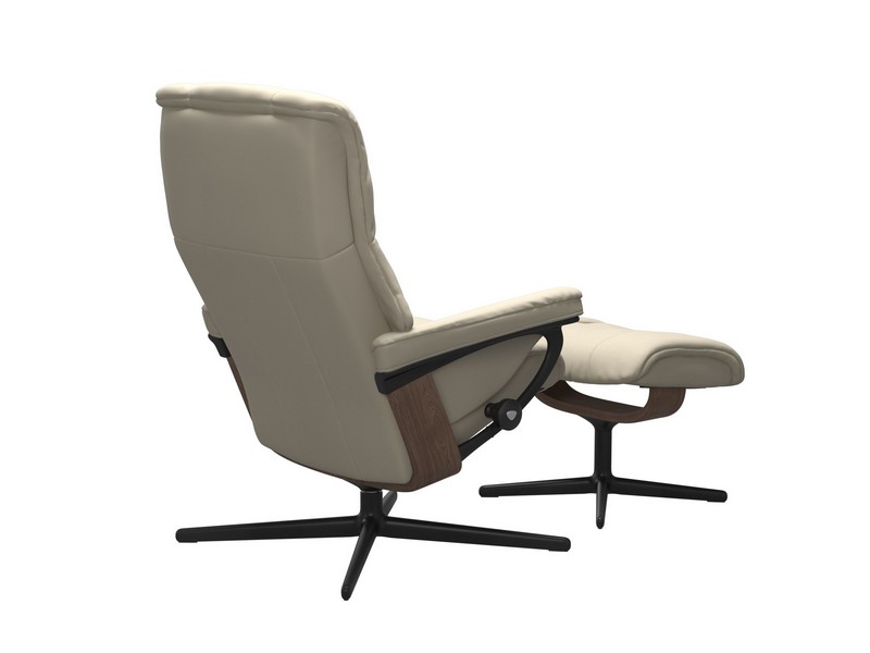 Stressless Mayfair (M) Cross Chair with Ottoman 