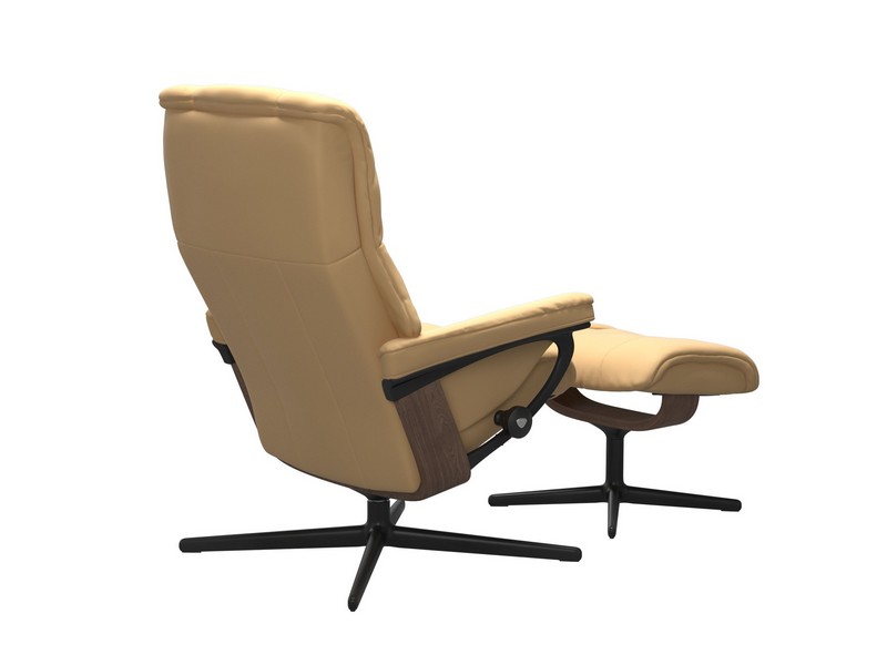Stressless Mayfair (M) Cross Chair with Ottoman 