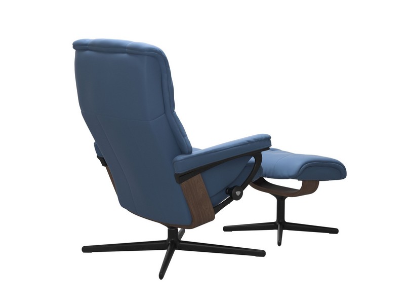 Stressless Mayfair (M) Cross Chair with Ottoman 