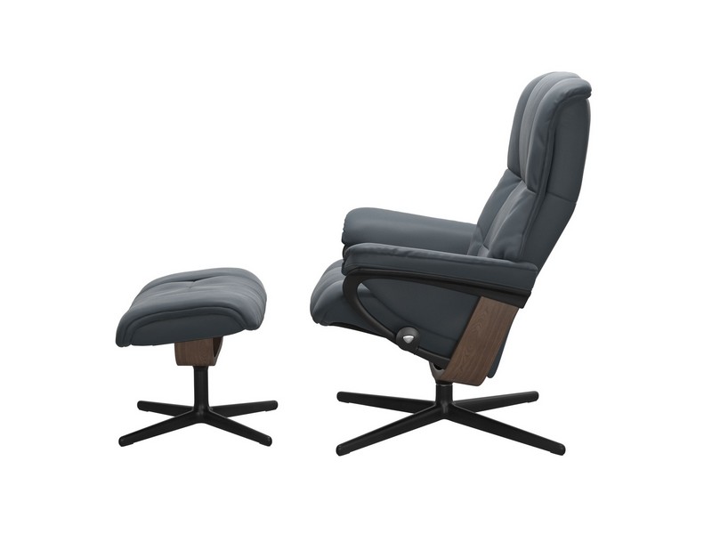 Stressless Mayfair (M) Cross Chair with Ottoman 