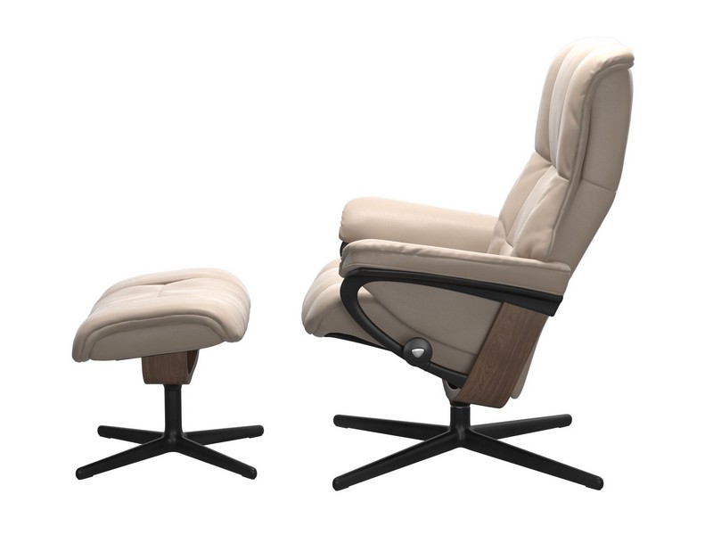 Stressless Mayfair (M) Cross Chair with Ottoman 