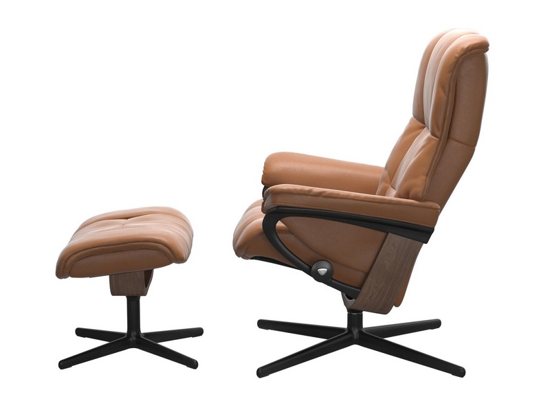 Stressless Mayfair (M) Cross Chair with Ottoman 