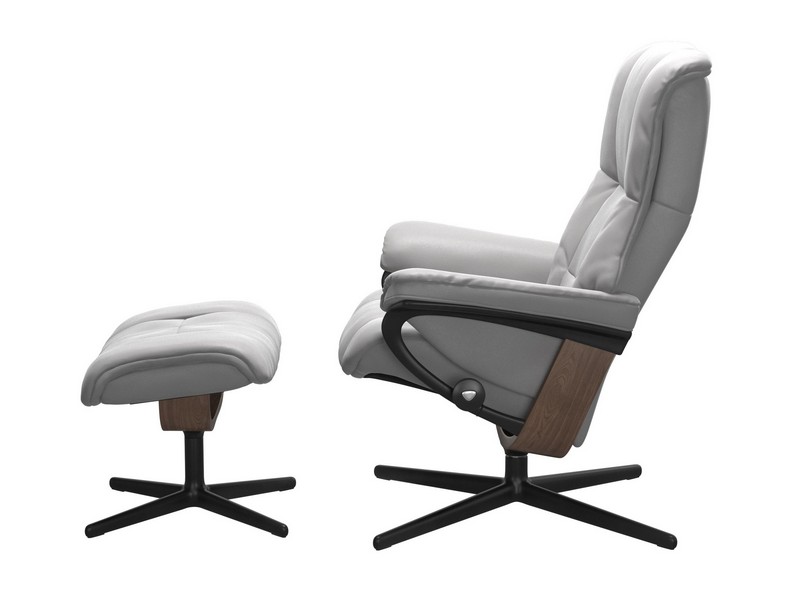 Stressless Mayfair (M) Cross Chair with Ottoman 