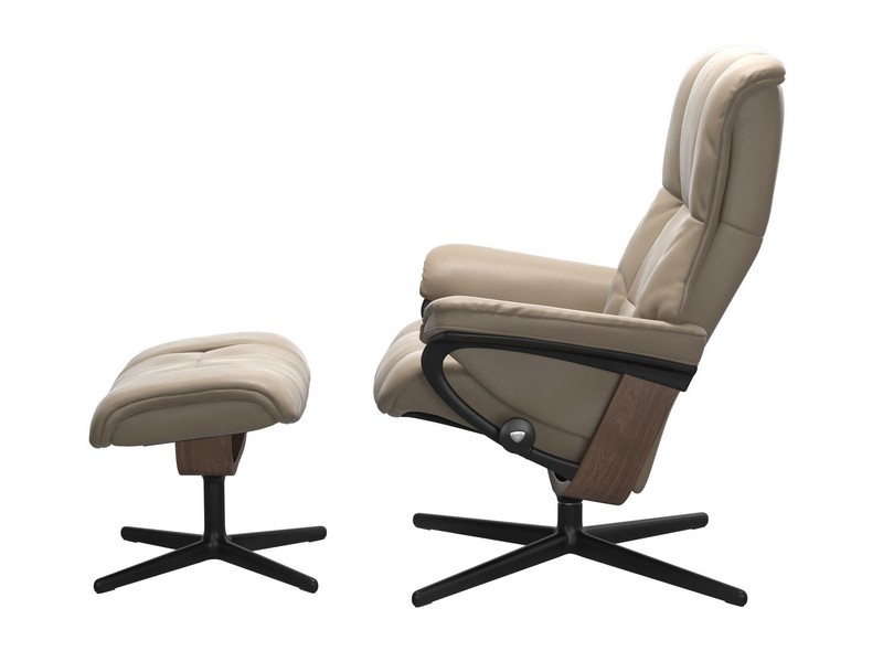 Stressless Mayfair (M) Cross Chair with Ottoman 