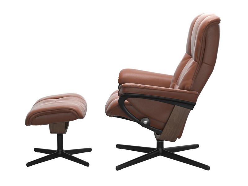 Stressless Mayfair (M) Cross Chair with Ottoman 