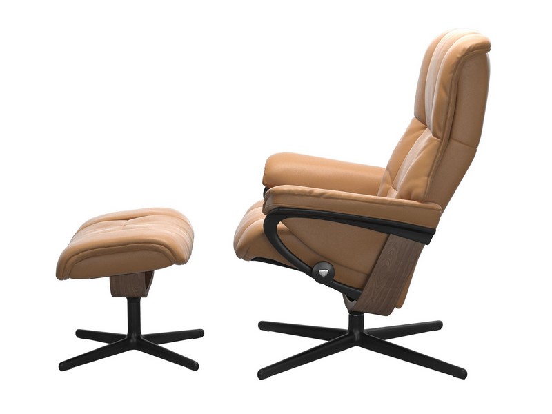 Stressless Mayfair (M) Cross Chair with Ottoman 
