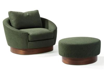 Thayer Coggin Heidi Lounge Chair and Ottoman - 1514-103-000-PWAL