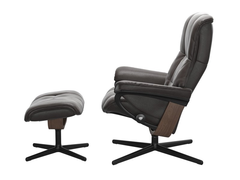 Stressless Mayfair (M) Cross Chair with Ottoman 