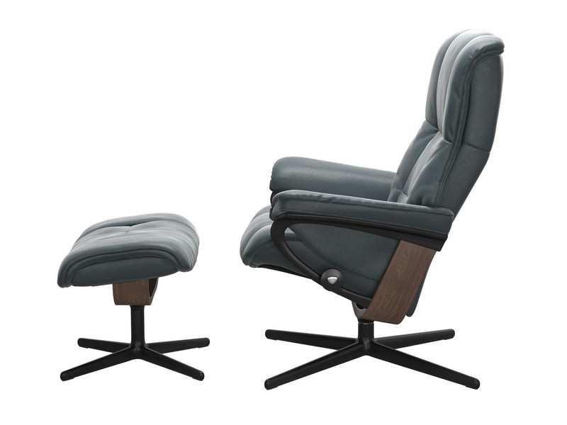 Stressless Mayfair (M) Cross Chair with Ottoman 