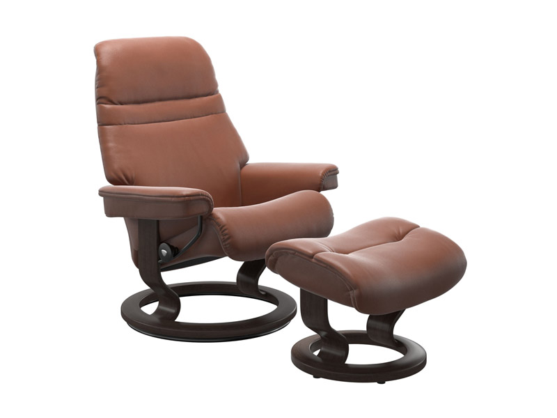 Stressless Sunrise (M) Classic Chair with Footstool 