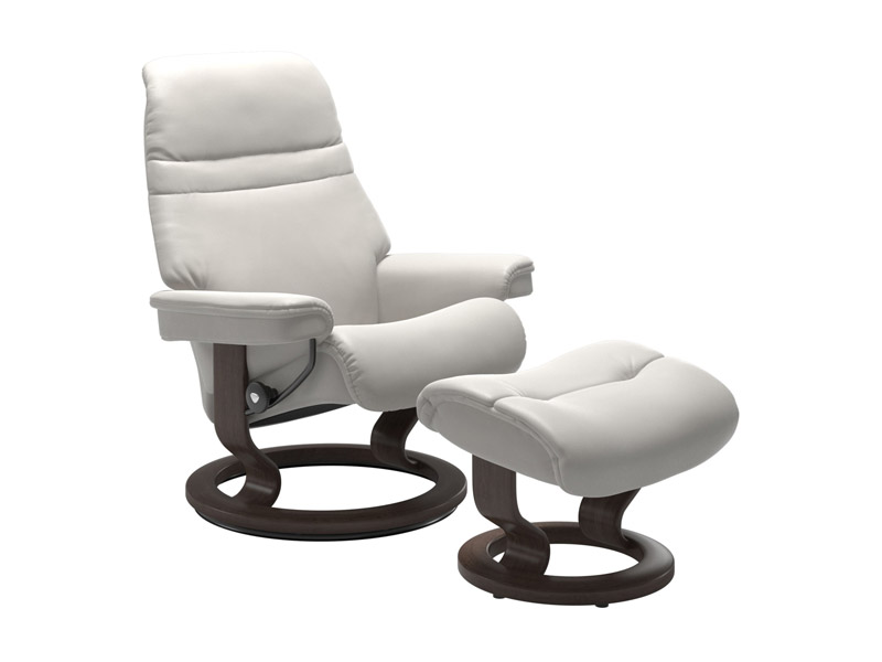 Stressless Sunrise (M) Classic Chair with Footstool 