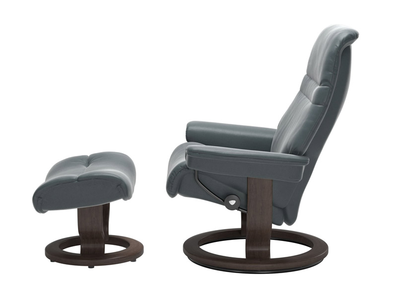 Stressless Sunrise (M) Classic Chair with Footstool 