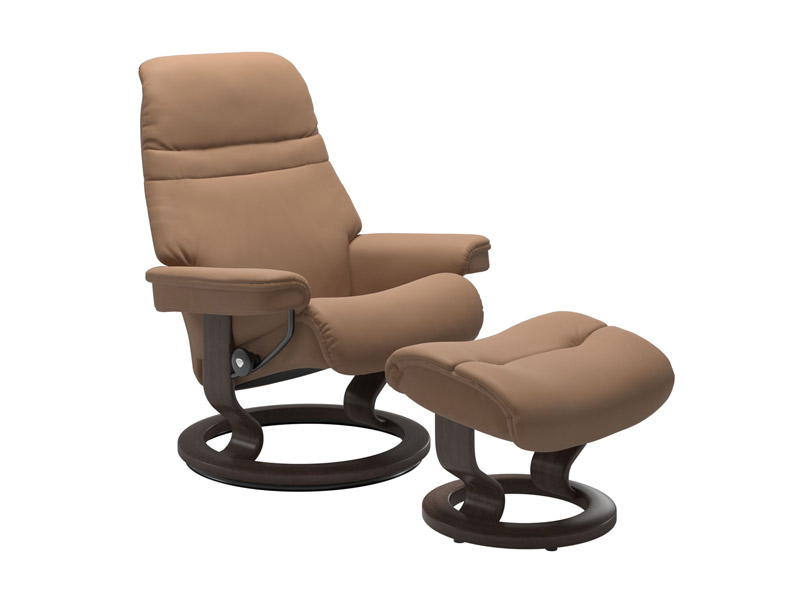 Stressless Sunrise (M) Classic Chair with Footstool 