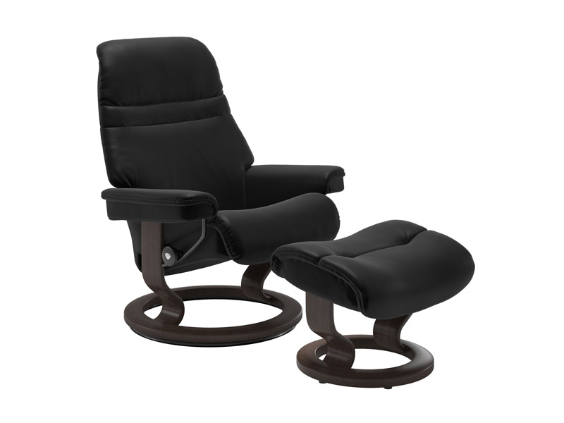 Stressless Sunrise (M) Classic Chair with Footstool 