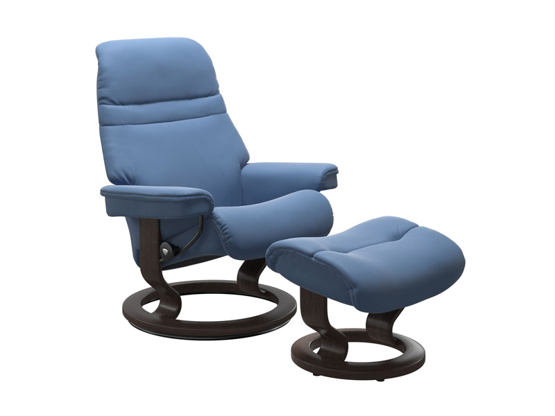 Stressless Sunrise (M) Classic Chair with Footstool 