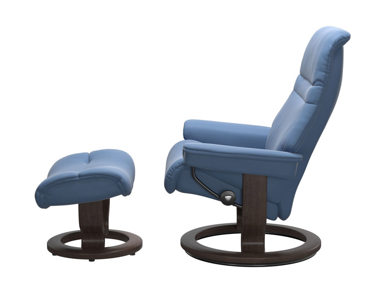 Stressless Sunrise (M) Classic Chair with Footstool 