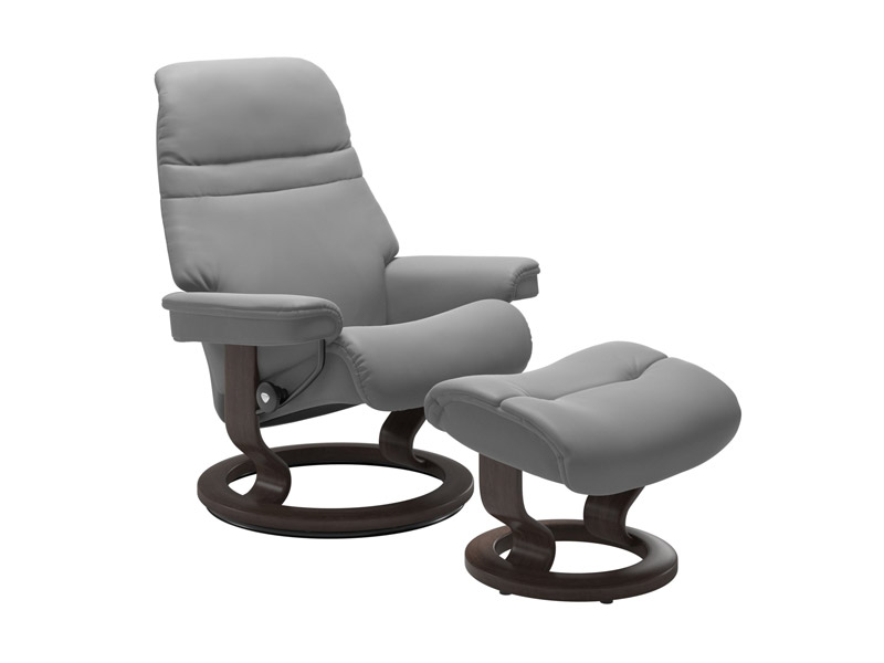 Stressless Sunrise (M) Classic Chair with Footstool 